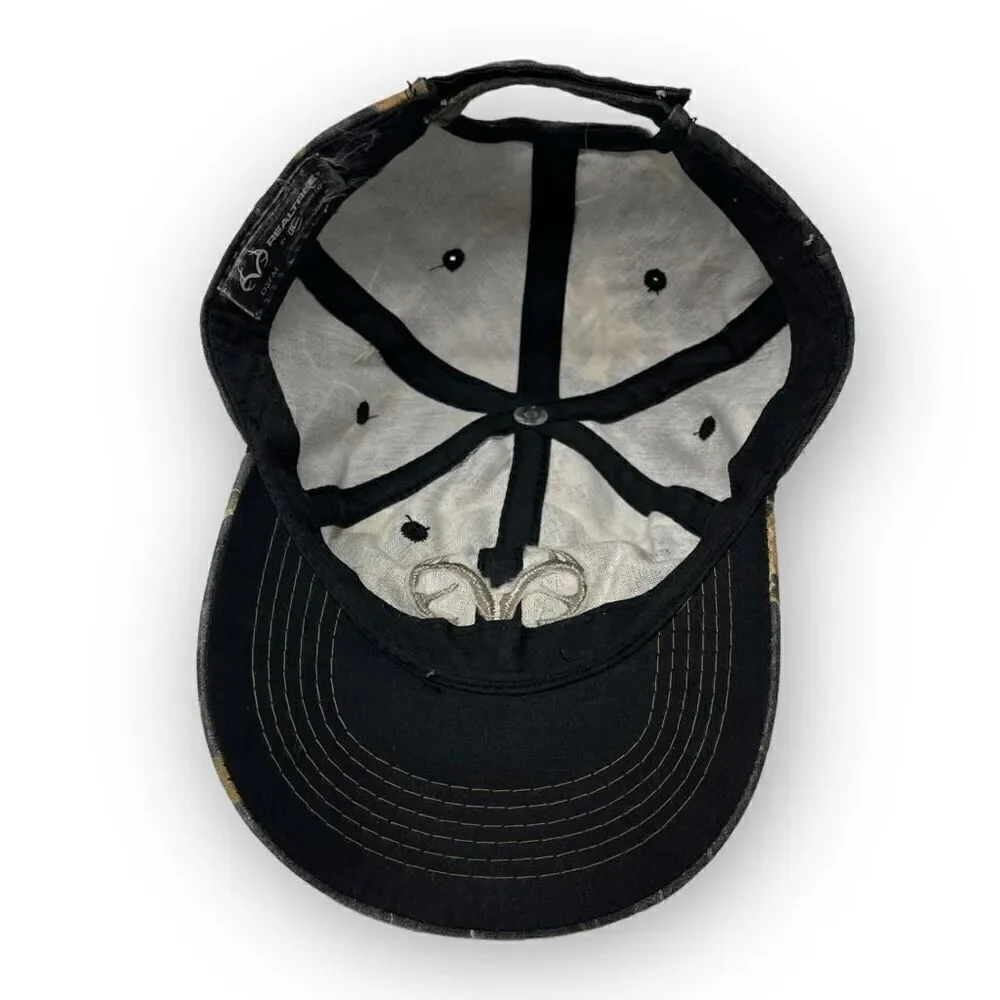 Outdoor Edge Realtree Antler Logo Hunting Camo Canvas Cap Hat Snapback OSFM Flaw